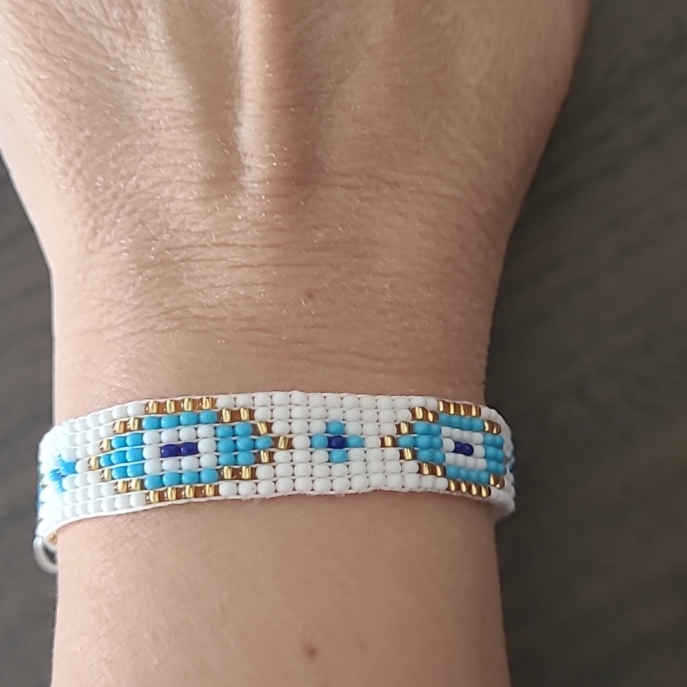 New! Eye Evil Handmade Boho Y2k Bracelet 7"